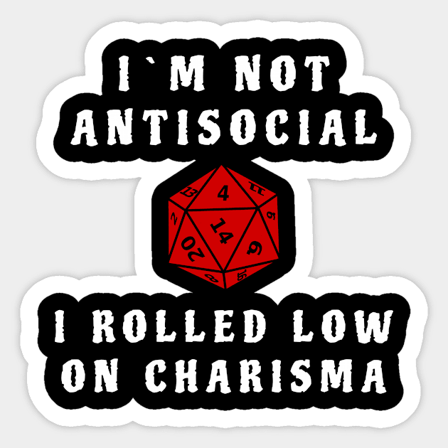 Antisocial Game Master Sticker by MissMorty2